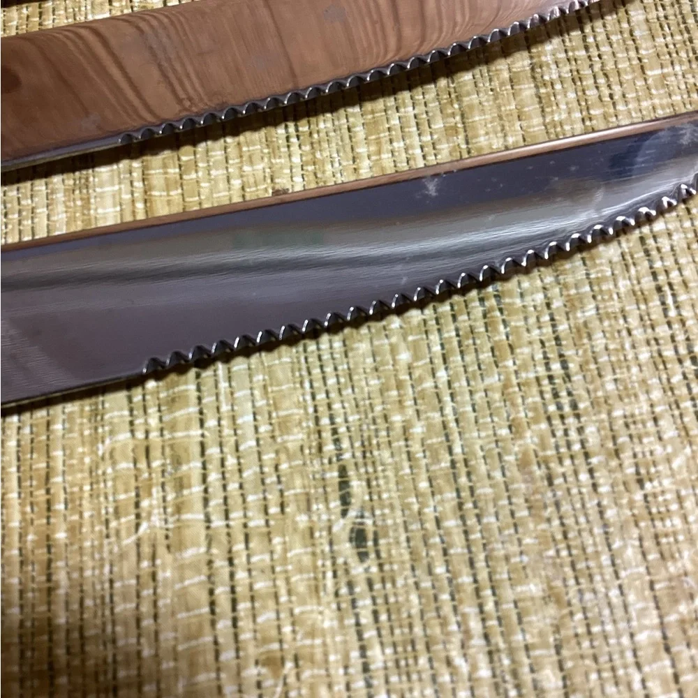 Set of 7 Heritage Mint LTD Stainless Steel Serrated Steak Knives